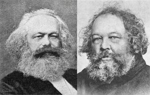 Diálogo imaginário entre Mikhail Bakunin e Karl Marx