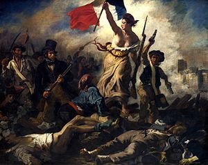Obra-A-Liberdade-guiando-o-povo-de-Eugene-Delacroix